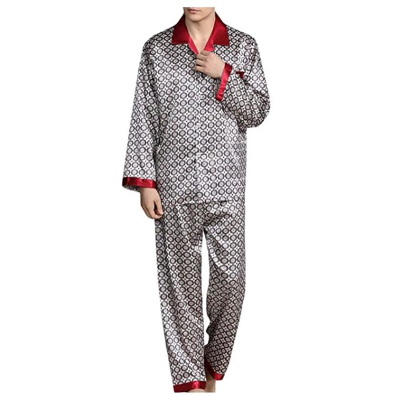NEW Mens Silky Satin Sleepware